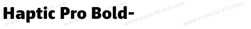 Haptic Pro Bold字体转换